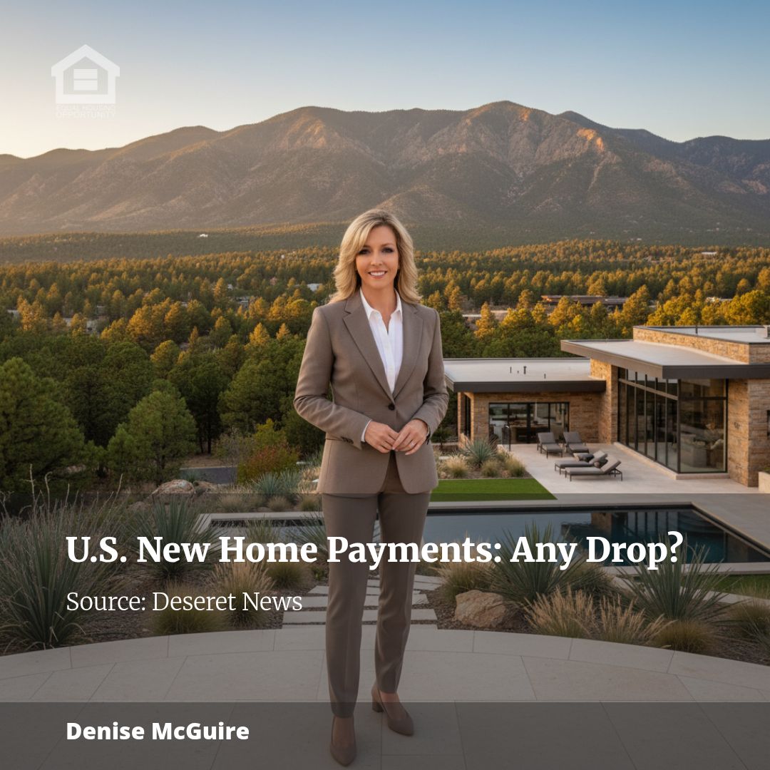 Have payments on newly purchased homes in the U.S. dropped?